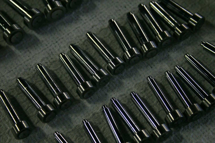 Precision metal components arranged for production